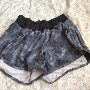 Lululemon blue pattern shorts